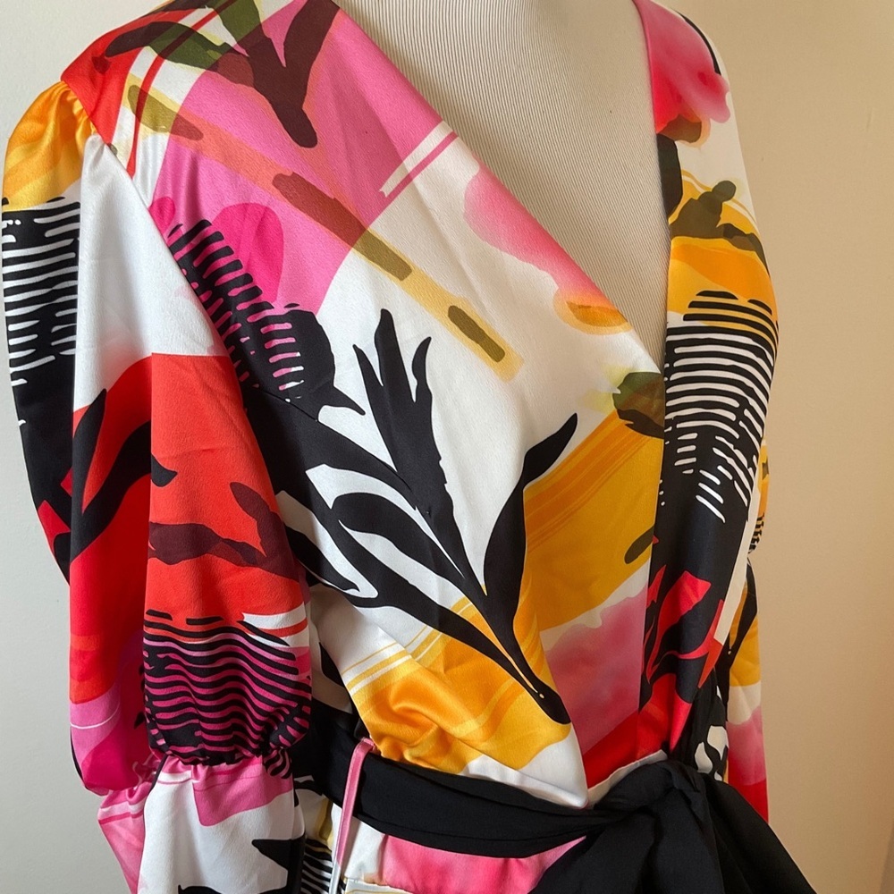 Francisca Amatista Maxi Dress | Long Sleeve | Abstract | NWT | Large - Picture 7 of 15